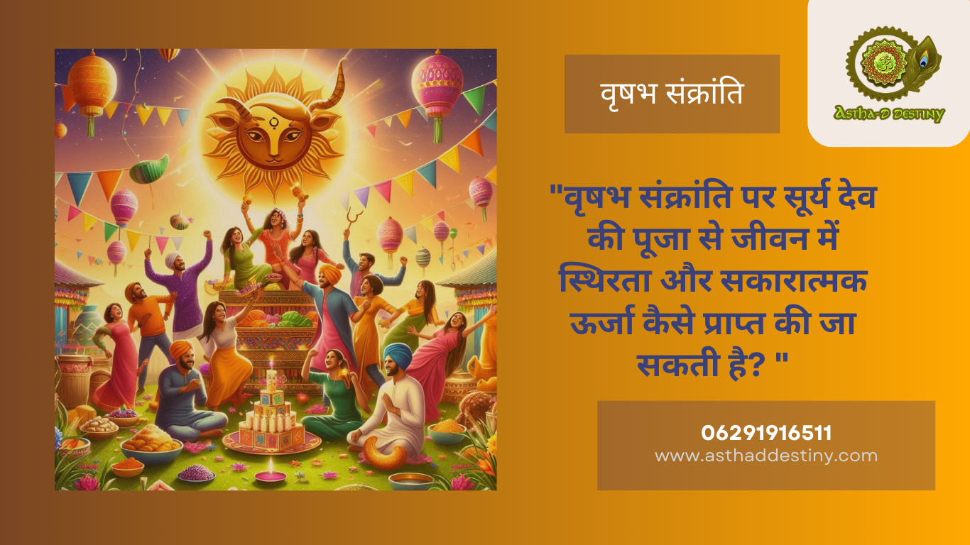 वृषभ संक्रांति पर सूर्य देव की पूजा से जीवन में स्थिरता और सकारात्मक ऊर्जा कैसे प्राप्त की जा सकती है?